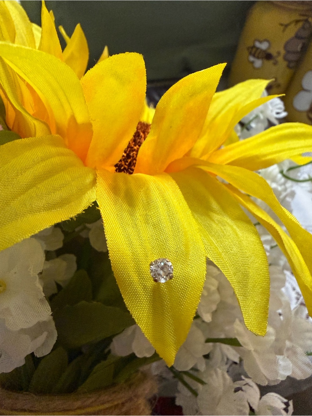 14K Gold Diamond Stud Single Earring